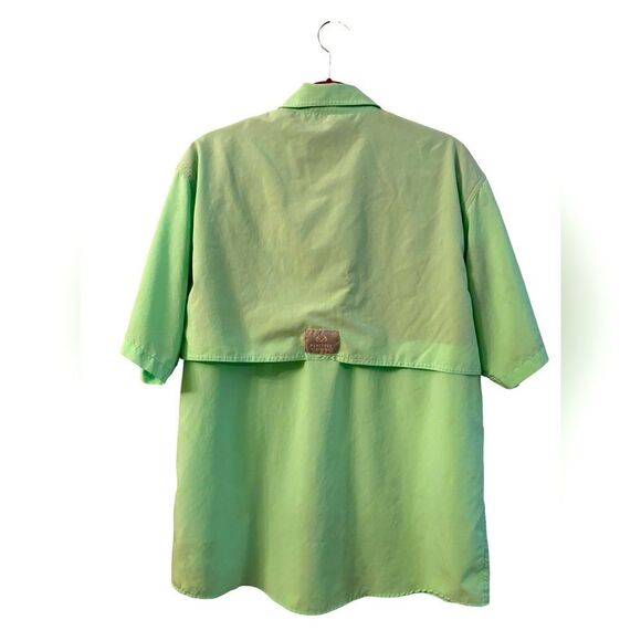 Realtree Fishing Lime Green Fishing Shirt with Texas A&M Logo Size Large 1 0394 - Picture 2 of 7